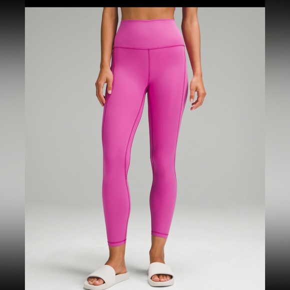 Lululemon Align High-Rise 25” with Pockets Vivid Plum Double-Lined Leggings - Picture 3 of 14